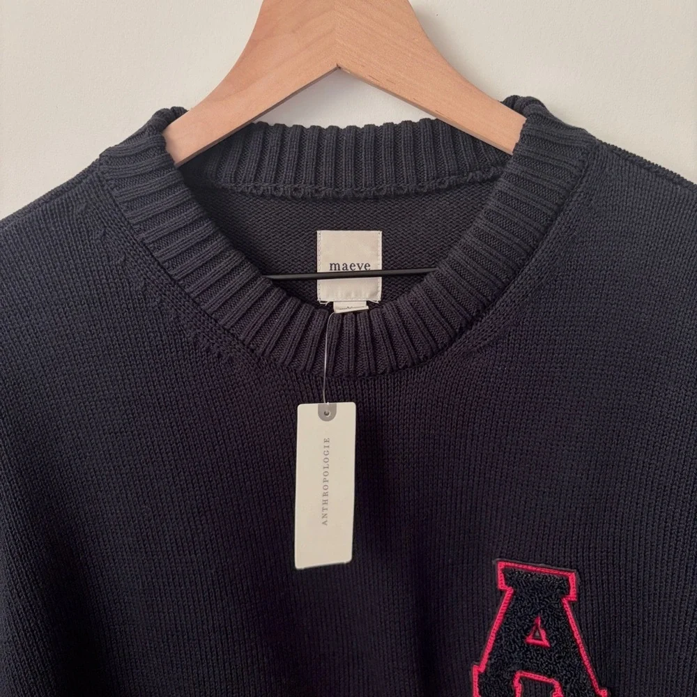 NWT Maeve Sporty Crew-Neck Pullover Sweater - Picture 6 of 7